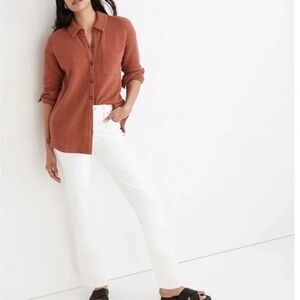 The Mid-Rise Perfect Vintage Straight Jean in Tile White SIZE 26  EUC